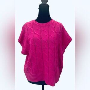 Double Zero Pink Cable Knit Sweater